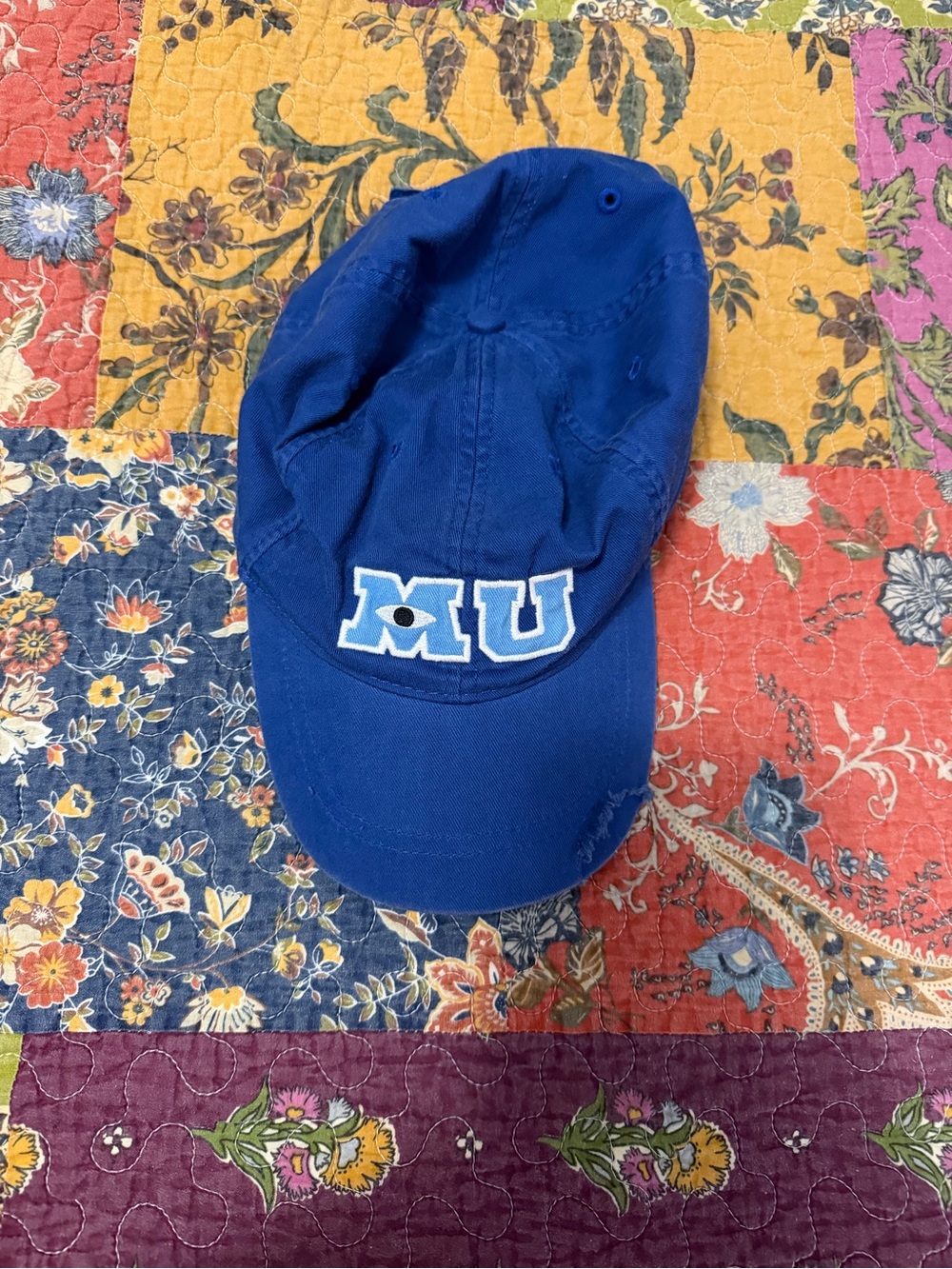 Blue MU Embroidered Baseball Cap